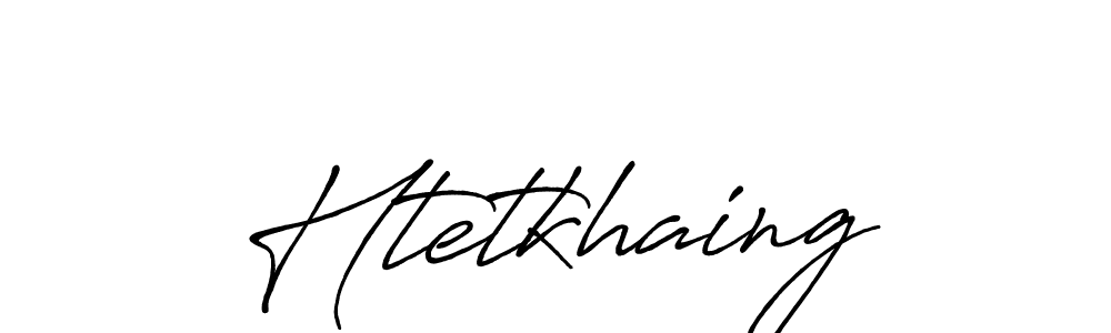 Use a signature maker to create a handwritten signature online. With this signature software, you can design (Antro_Vectra_Bolder) your own signature for name Htetkhaing. Htetkhaing signature style 7 images and pictures png