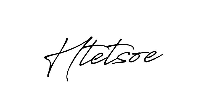 How to make Htetsoe signature? Antro_Vectra_Bolder is a professional autograph style. Create handwritten signature for Htetsoe name. Htetsoe signature style 7 images and pictures png