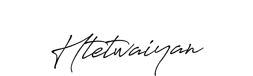 Also we have Htetwaiyan name is the best signature style. Create professional handwritten signature collection using Antro_Vectra_Bolder autograph style. Htetwaiyan signature style 7 images and pictures png