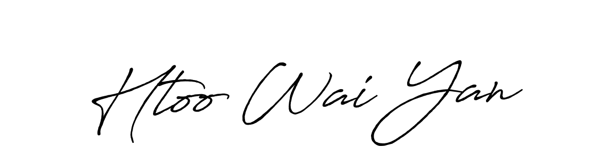 Make a short Htoo Wai Yan signature style. Manage your documents anywhere anytime using Antro_Vectra_Bolder. Create and add eSignatures, submit forms, share and send files easily. Htoo Wai Yan signature style 7 images and pictures png