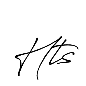 Make a beautiful signature design for name Hts. With this signature (Antro_Vectra_Bolder) style, you can create a handwritten signature for free. Hts signature style 7 images and pictures png