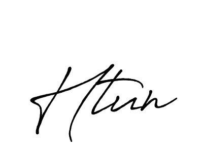 Use a signature maker to create a handwritten signature online. With this signature software, you can design (Antro_Vectra_Bolder) your own signature for name Htun. Htun signature style 7 images and pictures png