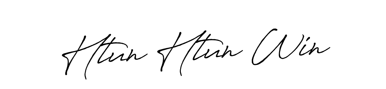 Design your own signature with our free online signature maker. With this signature software, you can create a handwritten (Antro_Vectra_Bolder) signature for name Htun Htun Win. Htun Htun Win signature style 7 images and pictures png