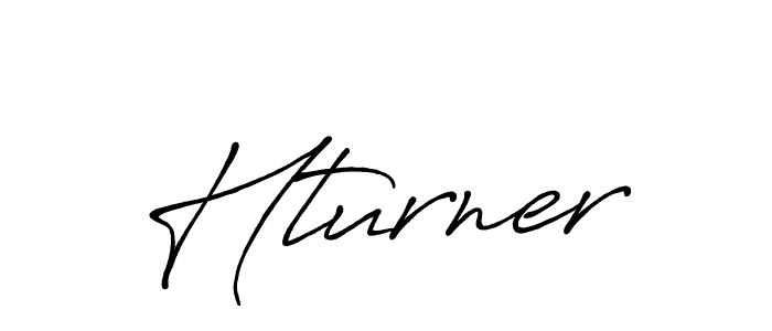 Design your own signature with our free online signature maker. With this signature software, you can create a handwritten (Antro_Vectra_Bolder) signature for name Hturner. Hturner signature style 7 images and pictures png