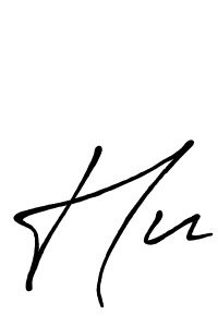 The best way (Antro_Vectra_Bolder) to make a short signature is to pick only two or three words in your name. The name Hu include a total of six letters. For converting this name. Hu signature style 7 images and pictures png