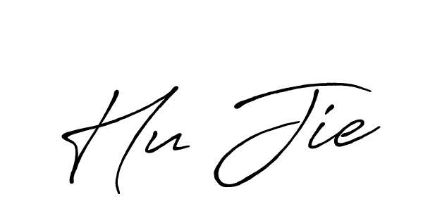It looks lik you need a new signature style for name Hu Jie. Design unique handwritten (Antro_Vectra_Bolder) signature with our free signature maker in just a few clicks. Hu Jie signature style 7 images and pictures png
