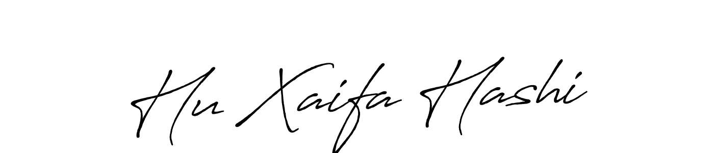 Make a beautiful signature design for name Hu Xaifa Hashi. With this signature (Antro_Vectra_Bolder) style, you can create a handwritten signature for free. Hu Xaifa Hashi signature style 7 images and pictures png