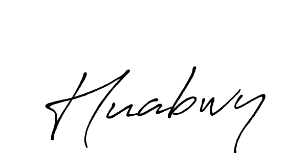 Design your own signature with our free online signature maker. With this signature software, you can create a handwritten (Antro_Vectra_Bolder) signature for name Huabwy. Huabwy signature style 7 images and pictures png
