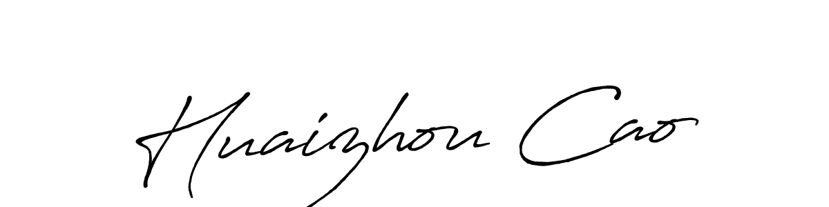 Make a beautiful signature design for name Huaizhou Cao. Use this online signature maker to create a handwritten signature for free. Huaizhou Cao signature style 7 images and pictures png