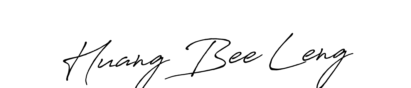 Also we have Huang Bee Leng name is the best signature style. Create professional handwritten signature collection using Antro_Vectra_Bolder autograph style. Huang Bee Leng signature style 7 images and pictures png