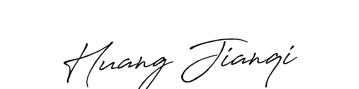 Design your own signature with our free online signature maker. With this signature software, you can create a handwritten (Antro_Vectra_Bolder) signature for name Huang Jianqi. Huang Jianqi signature style 7 images and pictures png