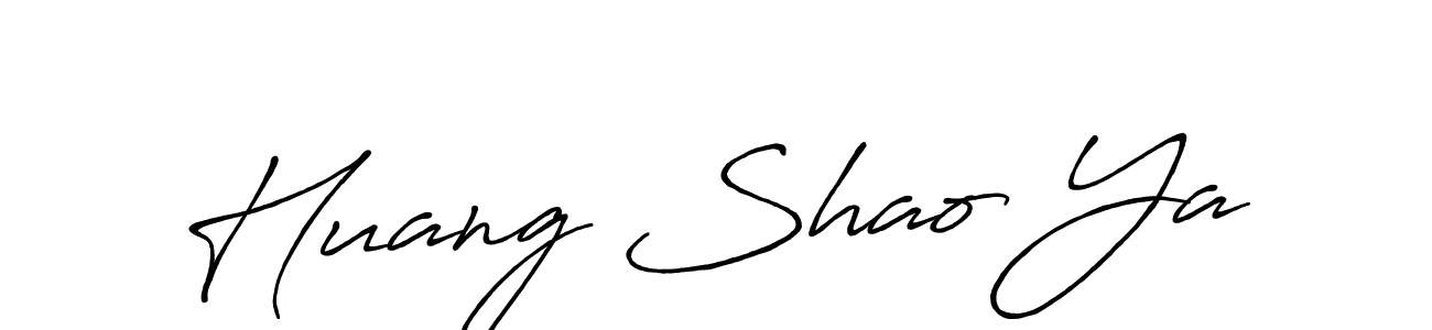 You should practise on your own different ways (Antro_Vectra_Bolder) to write your name (Huang Shao Ya) in signature. don't let someone else do it for you. Huang Shao Ya signature style 7 images and pictures png