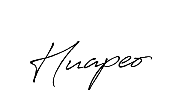 How to make Huapeo name signature. Use Antro_Vectra_Bolder style for creating short signs online. This is the latest handwritten sign. Huapeo signature style 7 images and pictures png