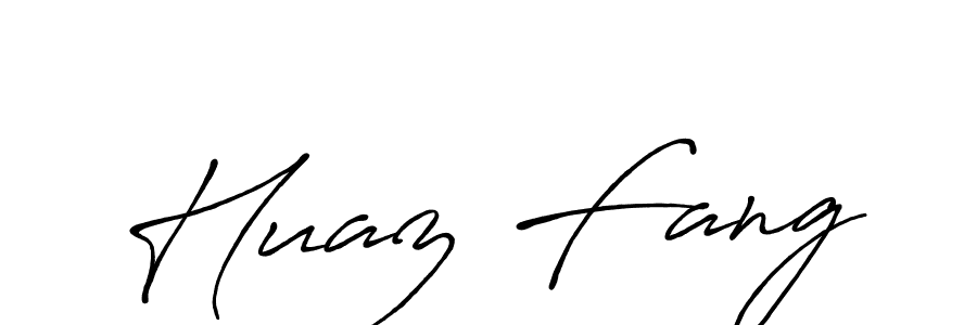 How to make Huaz Fang name signature. Use Antro_Vectra_Bolder style for creating short signs online. This is the latest handwritten sign. Huaz Fang signature style 7 images and pictures png