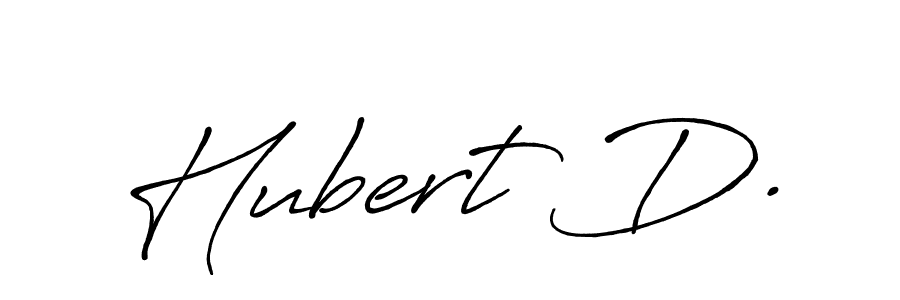 Also we have Hubert D. name is the best signature style. Create professional handwritten signature collection using Antro_Vectra_Bolder autograph style. Hubert D. signature style 7 images and pictures png