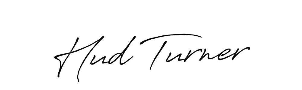 Design your own signature with our free online signature maker. With this signature software, you can create a handwritten (Antro_Vectra_Bolder) signature for name Hud Turner. Hud Turner signature style 7 images and pictures png