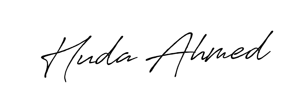 This is the best signature style for the Huda Ahmed name. Also you like these signature font (Antro_Vectra_Bolder). Mix name signature. Huda Ahmed signature style 7 images and pictures png