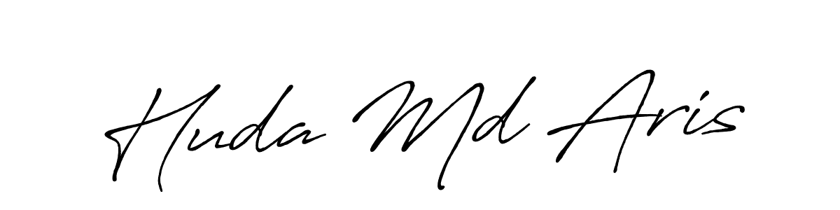 Similarly Antro_Vectra_Bolder is the best handwritten signature design. Signature creator online .You can use it as an online autograph creator for name Huda Md Aris. Huda Md Aris signature style 7 images and pictures png