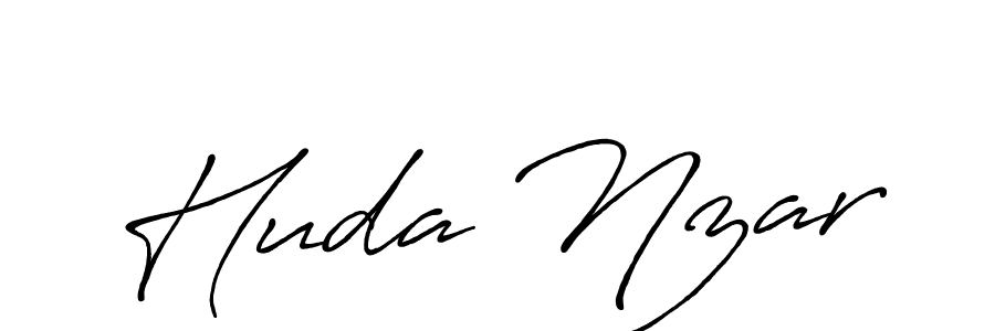 Antro_Vectra_Bolder is a professional signature style that is perfect for those who want to add a touch of class to their signature. It is also a great choice for those who want to make their signature more unique. Get Huda Nzar name to fancy signature for free. Huda Nzar signature style 7 images and pictures png