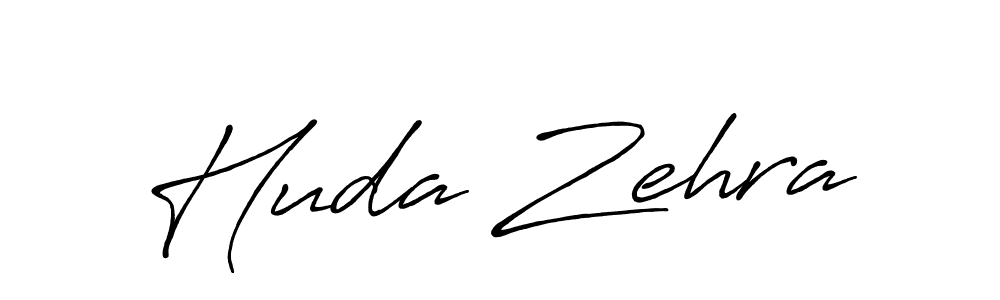 Design your own signature with our free online signature maker. With this signature software, you can create a handwritten (Antro_Vectra_Bolder) signature for name Huda Zehra. Huda Zehra signature style 7 images and pictures png