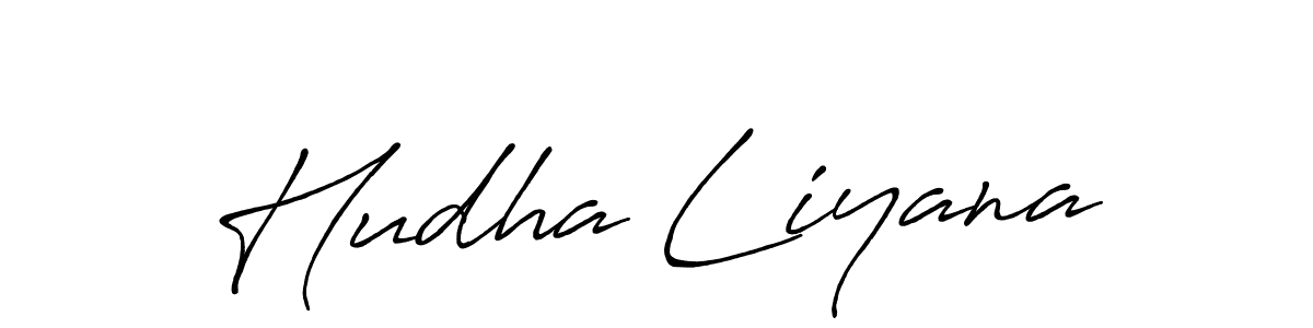 Also You can easily find your signature by using the search form. We will create Hudha Liyana name handwritten signature images for you free of cost using Antro_Vectra_Bolder sign style. Hudha Liyana signature style 7 images and pictures png