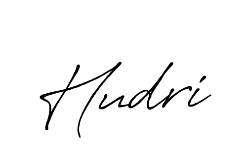 Hudri stylish signature style. Best Handwritten Sign (Antro_Vectra_Bolder) for my name. Handwritten Signature Collection Ideas for my name Hudri. Hudri signature style 7 images and pictures png