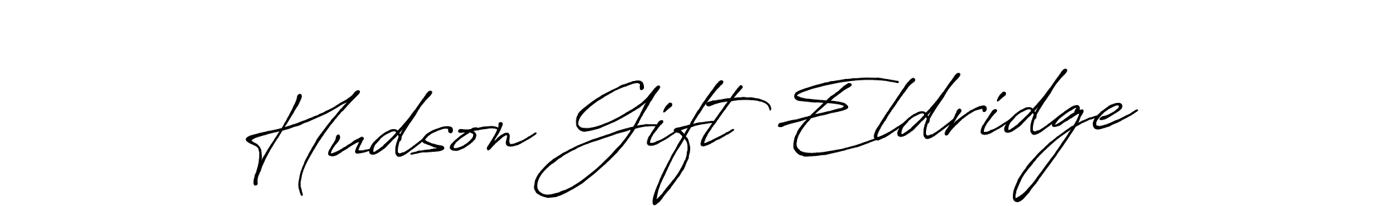 You should practise on your own different ways (Antro_Vectra_Bolder) to write your name (Hudson Gift Eldridge) in signature. don't let someone else do it for you. Hudson Gift Eldridge signature style 7 images and pictures png