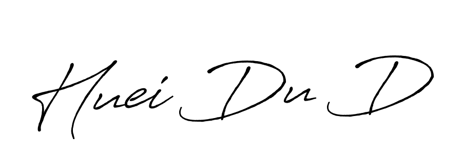 How to make Huei Du D name signature. Use Antro_Vectra_Bolder style for creating short signs online. This is the latest handwritten sign. Huei Du D signature style 7 images and pictures png