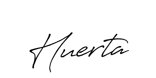 Design your own signature with our free online signature maker. With this signature software, you can create a handwritten (Antro_Vectra_Bolder) signature for name Huerta. Huerta signature style 7 images and pictures png