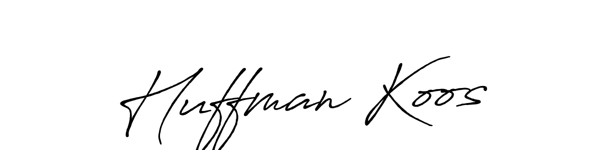 How to make Huffman Koos signature? Antro_Vectra_Bolder is a professional autograph style. Create handwritten signature for Huffman Koos name. Huffman Koos signature style 7 images and pictures png