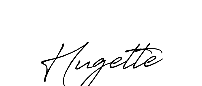 Use a signature maker to create a handwritten signature online. With this signature software, you can design (Antro_Vectra_Bolder) your own signature for name Hugette. Hugette signature style 7 images and pictures png