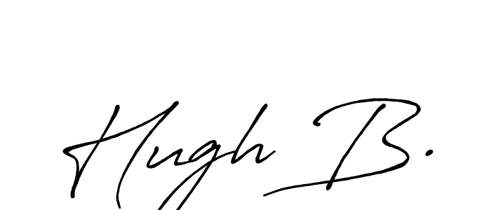 How to make Hugh B. signature? Antro_Vectra_Bolder is a professional autograph style. Create handwritten signature for Hugh B. name. Hugh B. signature style 7 images and pictures png