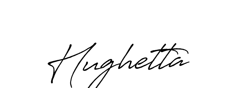 Make a beautiful signature design for name Hughetta. With this signature (Antro_Vectra_Bolder) style, you can create a handwritten signature for free. Hughetta signature style 7 images and pictures png