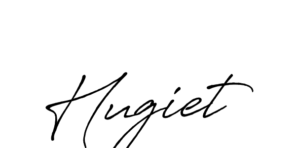 Antro_Vectra_Bolder is a professional signature style that is perfect for those who want to add a touch of class to their signature. It is also a great choice for those who want to make their signature more unique. Get Hugiet name to fancy signature for free. Hugiet signature style 7 images and pictures png