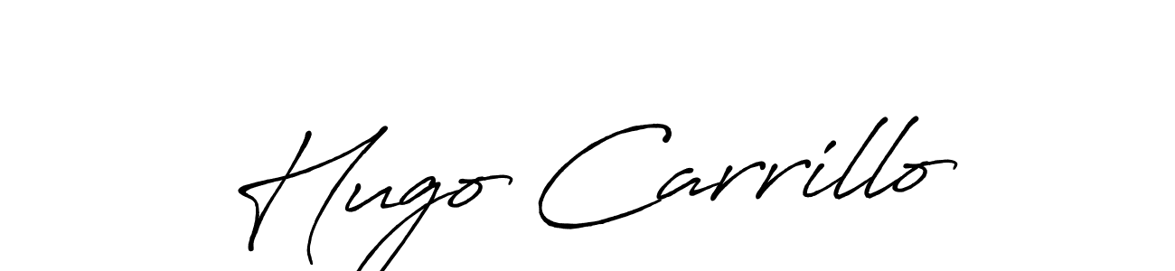 Best and Professional Signature Style for Hugo Carrillo. Antro_Vectra_Bolder Best Signature Style Collection. Hugo Carrillo signature style 7 images and pictures png