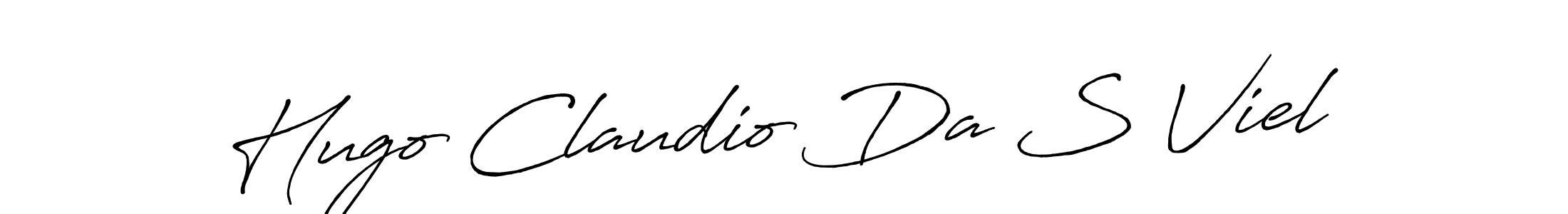 Make a beautiful signature design for name Hugo Claudio Da S Viel. With this signature (Antro_Vectra_Bolder) style, you can create a handwritten signature for free. Hugo Claudio Da S Viel signature style 7 images and pictures png