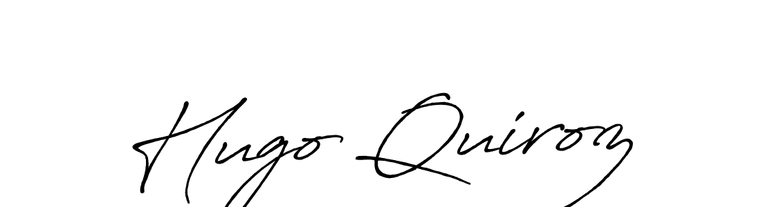 Use a signature maker to create a handwritten signature online. With this signature software, you can design (Antro_Vectra_Bolder) your own signature for name Hugo Quiroz. Hugo Quiroz signature style 7 images and pictures png