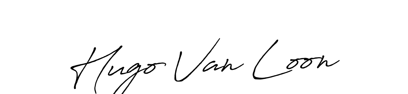 Antro_Vectra_Bolder is a professional signature style that is perfect for those who want to add a touch of class to their signature. It is also a great choice for those who want to make their signature more unique. Get Hugo Van Loon name to fancy signature for free. Hugo Van Loon signature style 7 images and pictures png