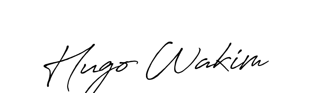 Make a beautiful signature design for name Hugo Wakim. Use this online signature maker to create a handwritten signature for free. Hugo Wakim signature style 7 images and pictures png