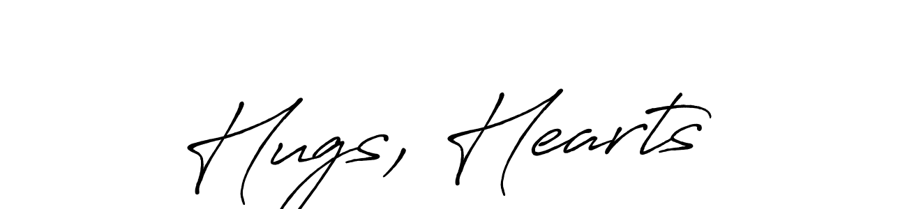 Use a signature maker to create a handwritten signature online. With this signature software, you can design (Antro_Vectra_Bolder) your own signature for name Hugs, Hearts . Hugs, Hearts  signature style 7 images and pictures png