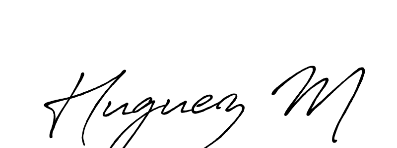Similarly Antro_Vectra_Bolder is the best handwritten signature design. Signature creator online .You can use it as an online autograph creator for name Huguez M. Huguez M signature style 7 images and pictures png