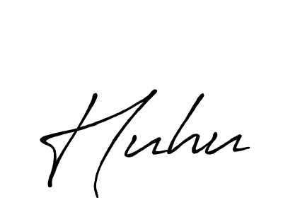 How to make Huhu name signature. Use Antro_Vectra_Bolder style for creating short signs online. This is the latest handwritten sign. Huhu signature style 7 images and pictures png