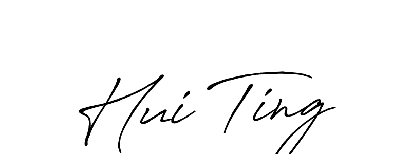 Once you've used our free online signature maker to create your best signature Antro_Vectra_Bolder style, it's time to enjoy all of the benefits that Hui Ting name signing documents. Hui Ting signature style 7 images and pictures png