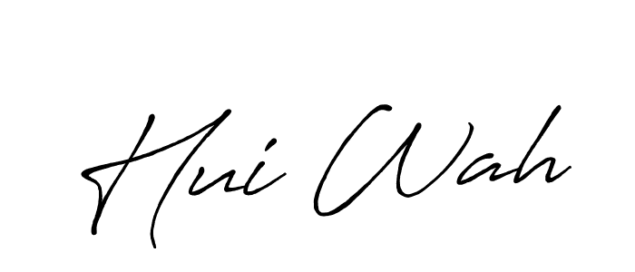 Also we have Hui Wah name is the best signature style. Create professional handwritten signature collection using Antro_Vectra_Bolder autograph style. Hui Wah signature style 7 images and pictures png