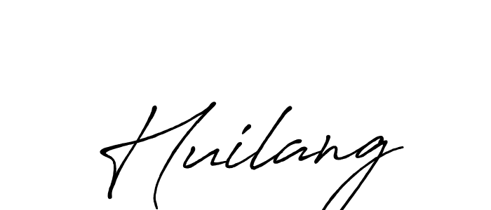 How to make Huilang name signature. Use Antro_Vectra_Bolder style for creating short signs online. This is the latest handwritten sign. Huilang signature style 7 images and pictures png