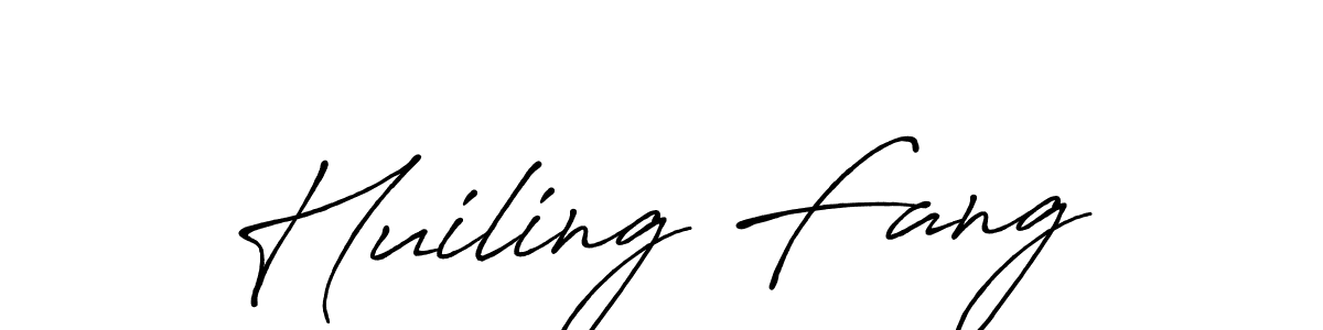 Huiling Fang stylish signature style. Best Handwritten Sign (Antro_Vectra_Bolder) for my name. Handwritten Signature Collection Ideas for my name Huiling Fang. Huiling Fang signature style 7 images and pictures png