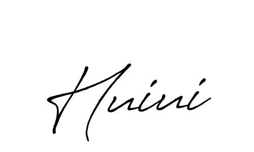 Huiui stylish signature style. Best Handwritten Sign (Antro_Vectra_Bolder) for my name. Handwritten Signature Collection Ideas for my name Huiui. Huiui signature style 7 images and pictures png