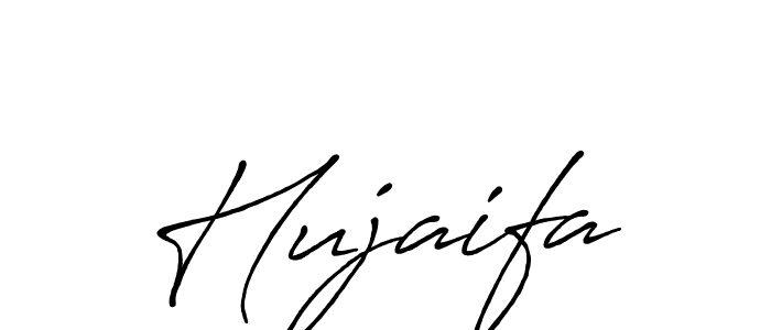 Use a signature maker to create a handwritten signature online. With this signature software, you can design (Antro_Vectra_Bolder) your own signature for name Hujaifa. Hujaifa signature style 7 images and pictures png