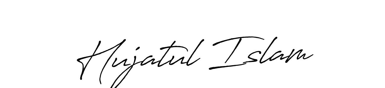 Hujatul Islam stylish signature style. Best Handwritten Sign (Antro_Vectra_Bolder) for my name. Handwritten Signature Collection Ideas for my name Hujatul Islam. Hujatul Islam signature style 7 images and pictures png