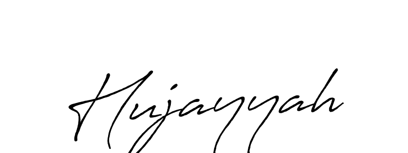 Make a beautiful signature design for name Hujayyah. With this signature (Antro_Vectra_Bolder) style, you can create a handwritten signature for free. Hujayyah signature style 7 images and pictures png